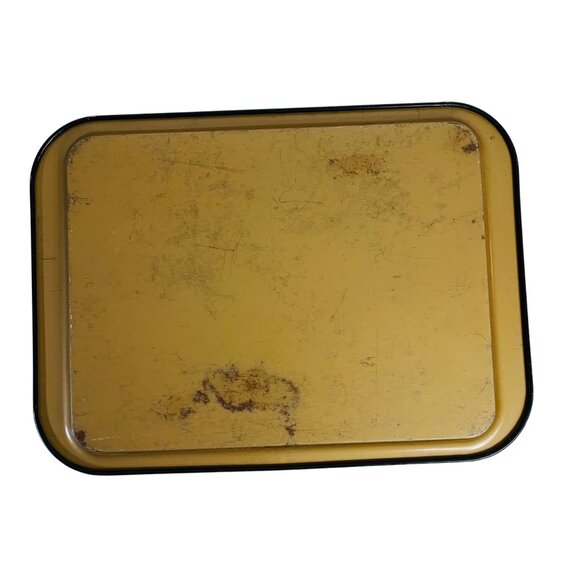 Rustic Floral Metal Serving Tray Decorative VTG Farmhouse Farmers Market Kitchen - Picture 2 of 14